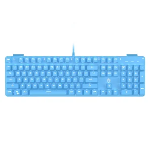 new girl multicolor gaming mechanical wired keyboard 104 key usb interface white backlight suitable for gamers pc laptops free global shipping