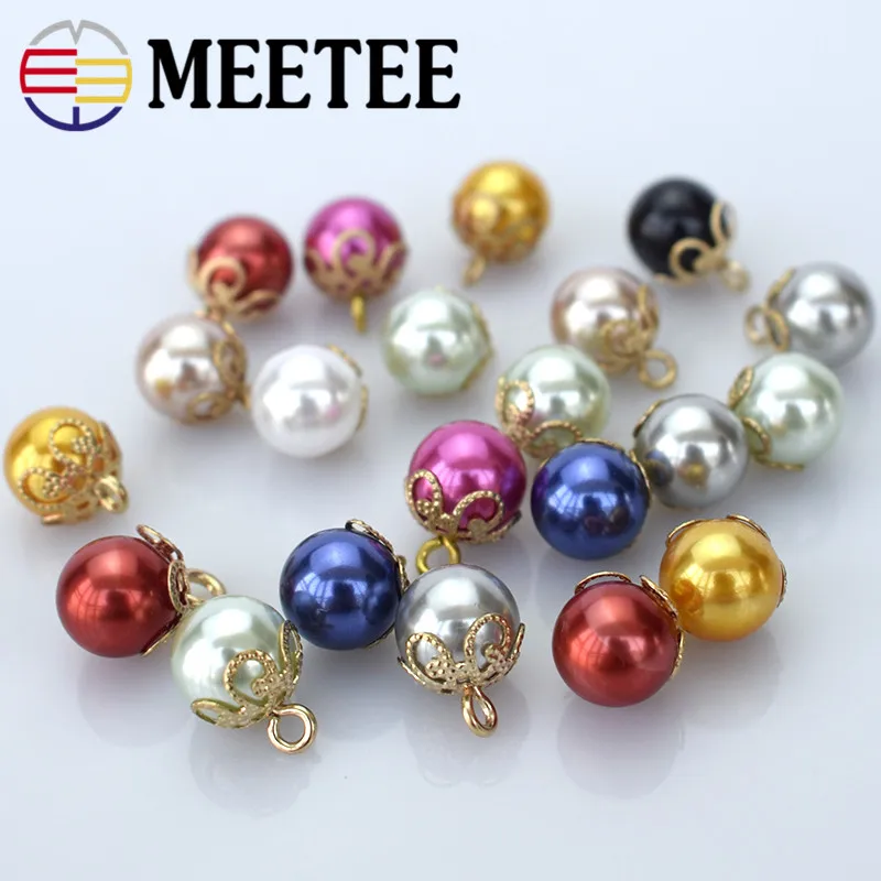 10 шт. Звездные высококачественные пуговицы Модные Цветные жемчужные золотые с