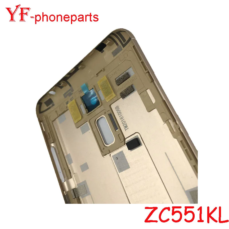 10Pcs For Asus Zenfone 3 Laser ZC551KL Back Battery Cover Rear Panel Door Housing Case Repair Parts + Power Volume Button - купить по