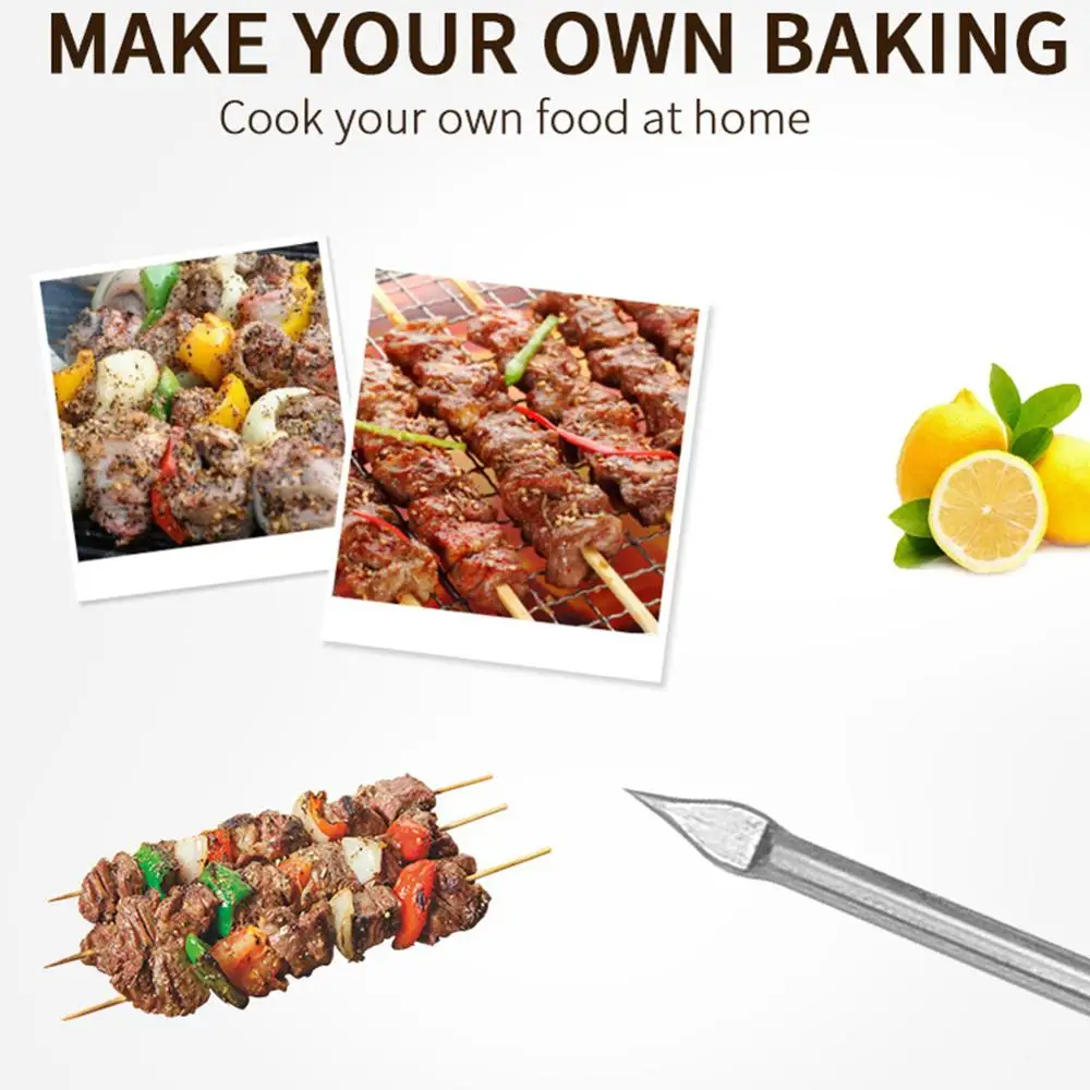 10 шт. Нержавеющая сталь барбекю мясо палочки длинное гриля шеф повара держатели