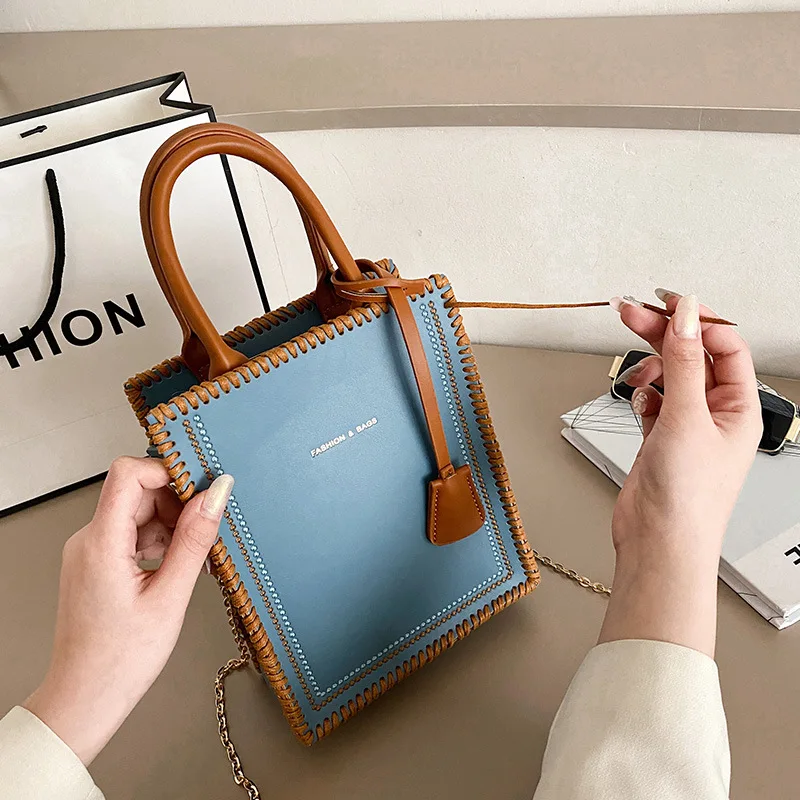 High Quality DIY Handmade Backpack Woven Bag Set Hand Stitching Handles Women Handbag Shoulder Strap Bag Accessories