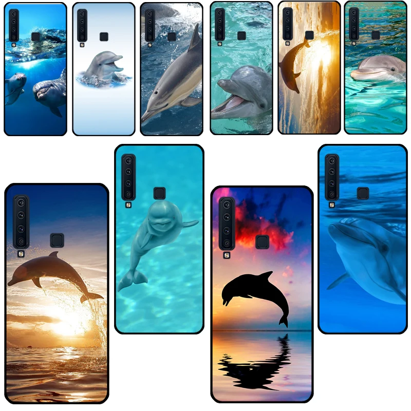 Sea Animal Cute Dolphin For Samsung Galaxy J7 J3 J5 2017 A3 A5 2016 J4 J6 A6 A8 Plus J2 Core J8 2018 Phone Case