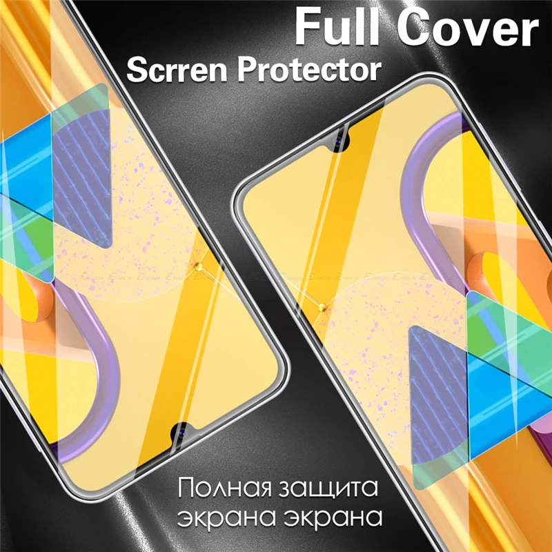2PS vidrio templado para Samsung Galaxy M30S vidrio completo cubierta pegamento Protector de pantalla para Samsung Galaxy M30S vidrio para Samsung M30S-1