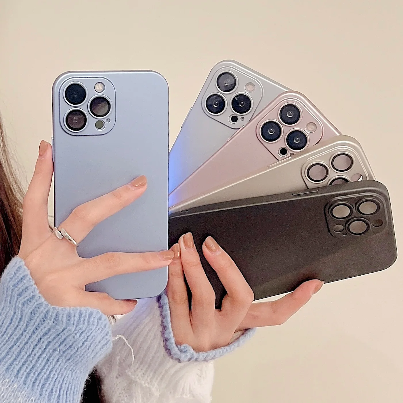 

Matte Shockproof Phone Case For iPhone 13 11 12 Pro Max X XR XS Max 7 8 Plus Soft Silicone Back Cover
