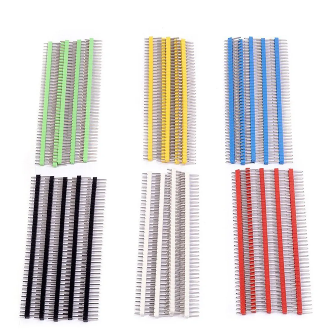 

10 шт., однорядные прямые штифты, 2,54 мм