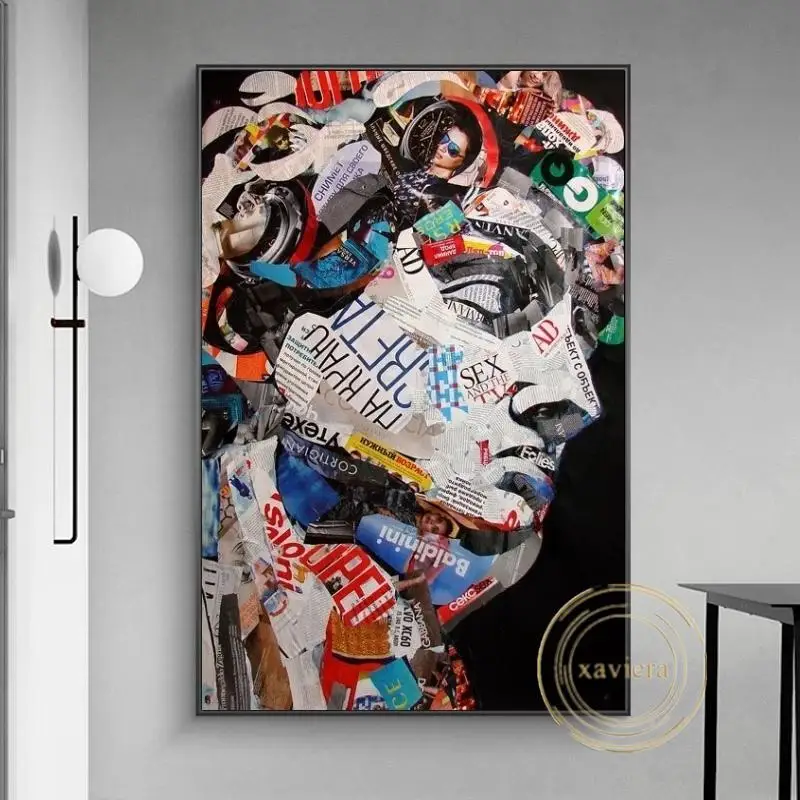 

Abstract Graffiti David Head Sculpture Canvas Painting Nordic Fashion Wall Art Poster Modern Home Decor Living Room Exhibition