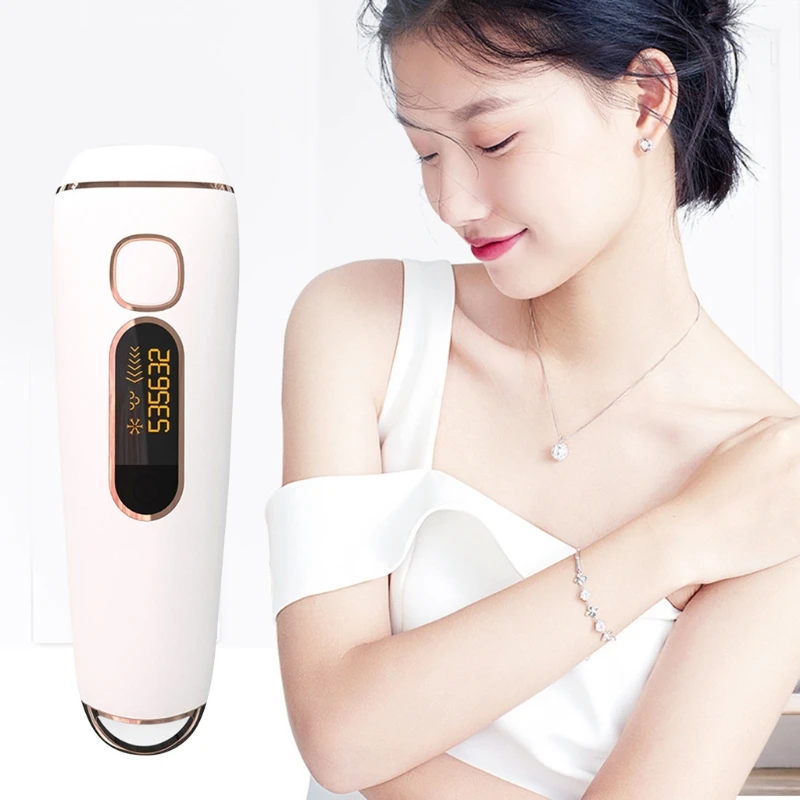 

Эпилятор электрический для удаления волос IPL, триммер для быстрой вспышки с долгосветильник освещением для зоны бикини и подмышек, высокое ...