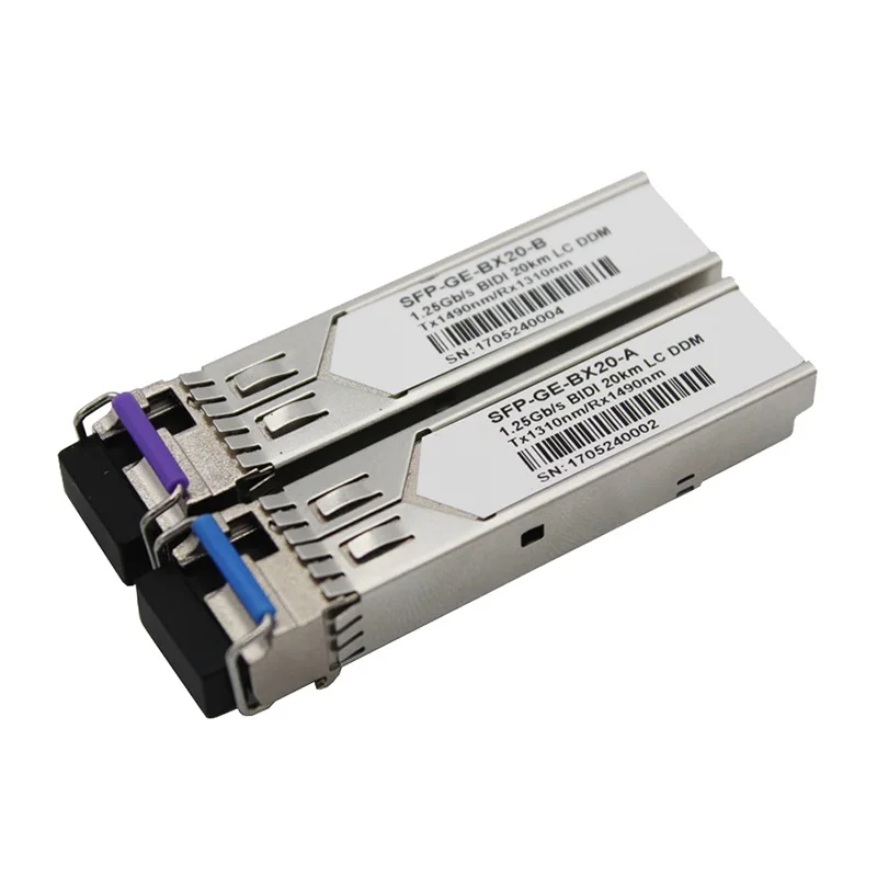 

1.25Gb/s SFP Transceiver single fiber singlemode 20km 1310nm/1490nm LC DDM