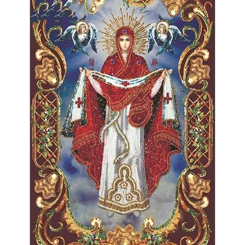 Религиозная Алмазная мозаика 5D для украшения дома, вышивка своими руками, картина из страз, вышивка крестиком, икона