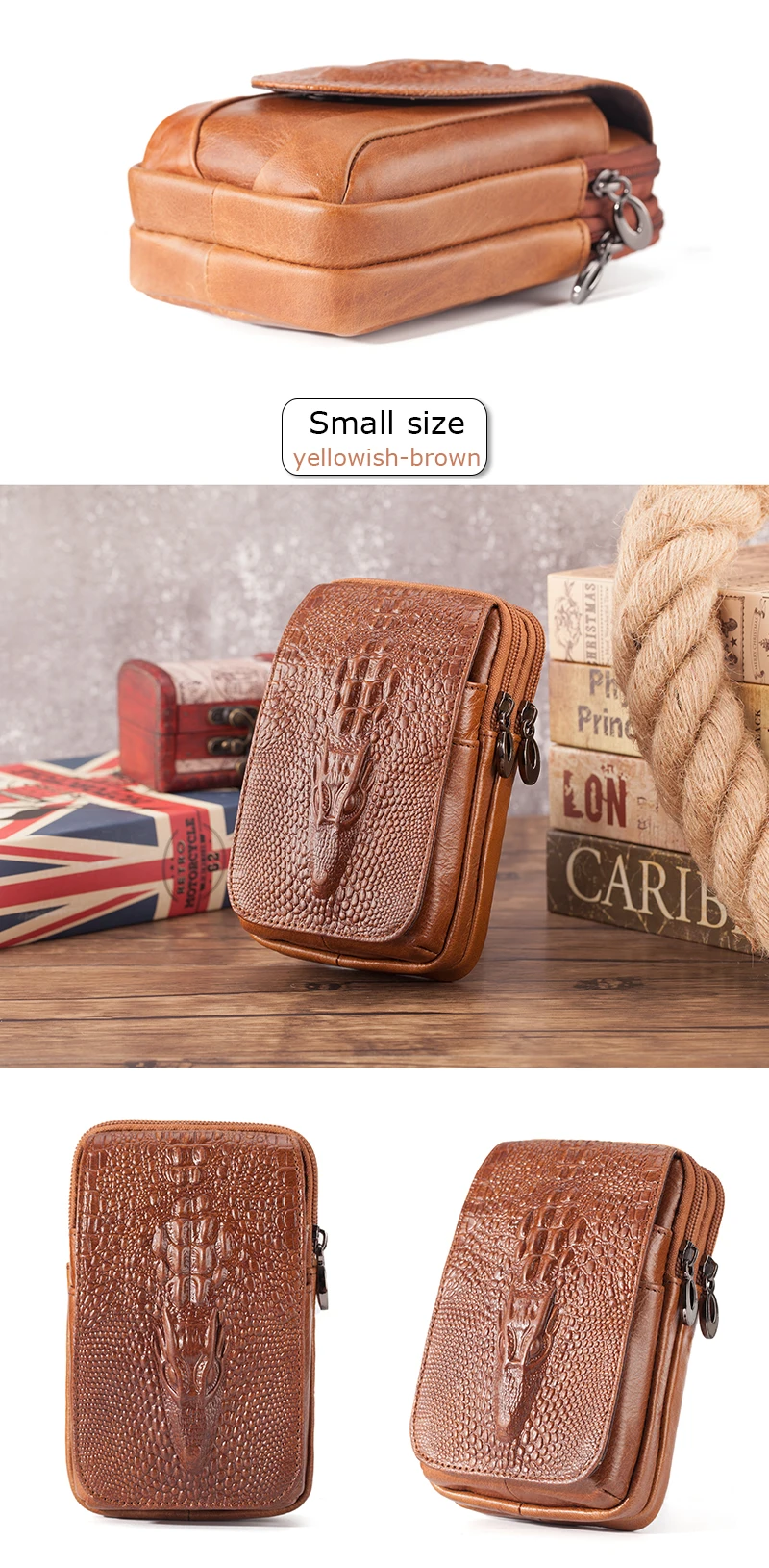 Genuine Leather Men's Waist Fanny Pack Mobile Phone Pouch Soft Cowhide Cross Body Zipper Money Purses Hip Bum Belt Bags For Men