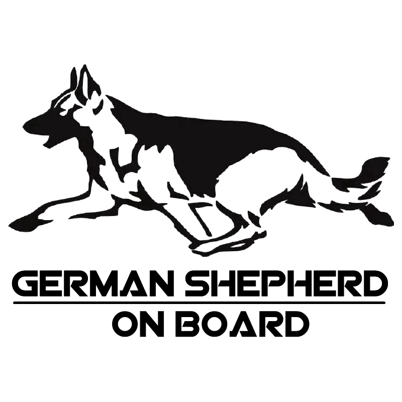 CS 1615#20*14см наклейки на авто German Shepherd on board водонепроницаемые машину наклейка для