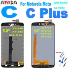 ЖК-дисплей с сенсорным экраном 5,0 дюйма для Motorola Moto C XT1750 XT1755 Xt1754 для Moto C Plus CPlus XT1721 XT1722 XT1723 XT1724