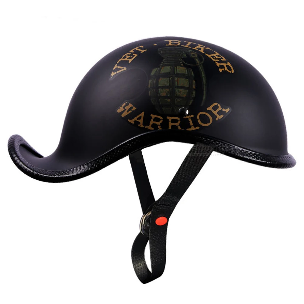 

Мотоциклетный шлем с открытым лицом в стиле ретро, винтажный мотошлем для езды на мотоцикле, чоппер, гоночный шлем