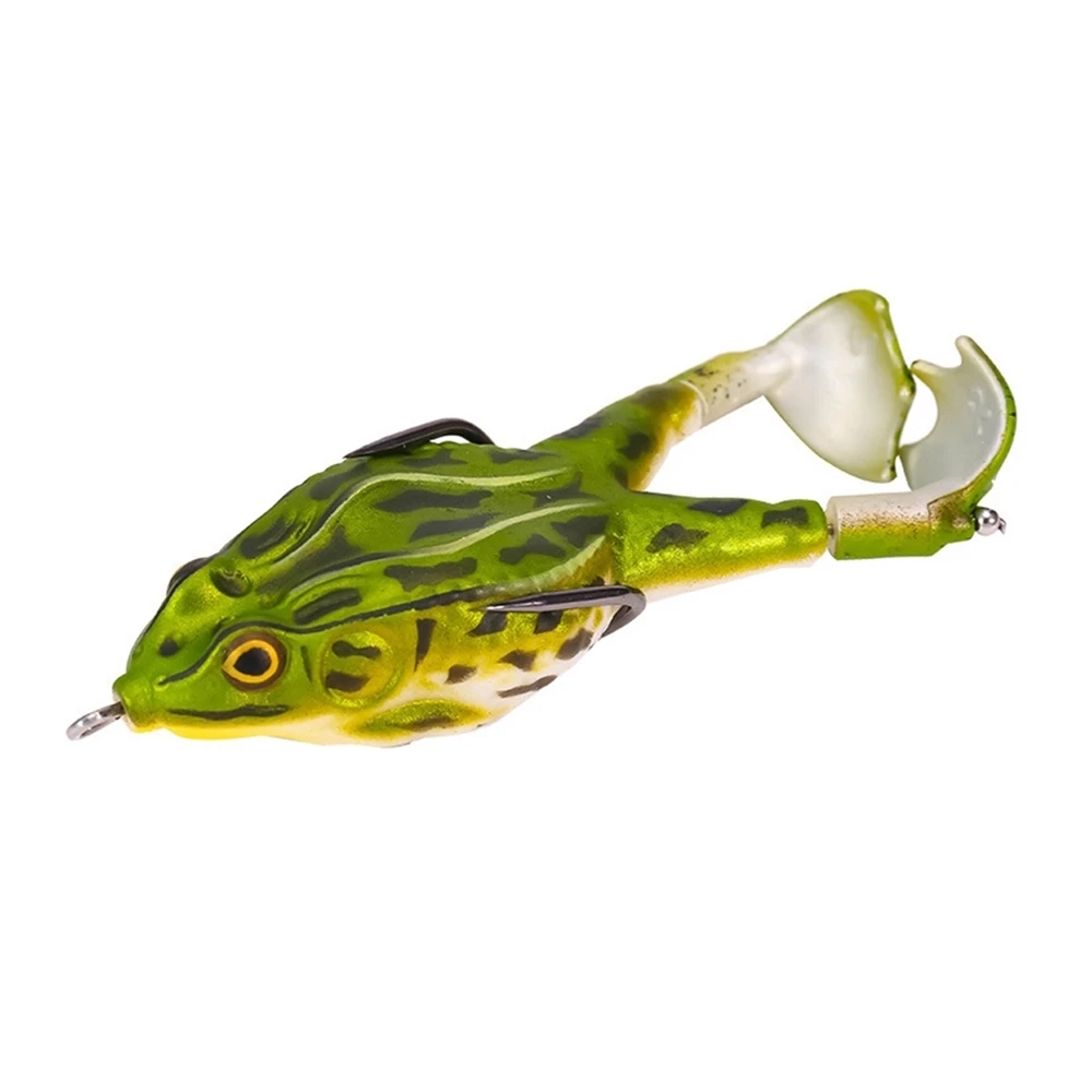 

1pcs Double Propellers Frogs Soft Bait Silicone Bait Fishing Soft Lure Spinner Squid Thunder Frog Jig Spoon Trolls Soft Bait