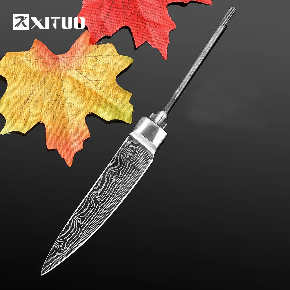 XITUO sharp из нержавеющей стали diy ручка 1 шт. комплект 2 предметов 7CR17MOV лезвие ручной