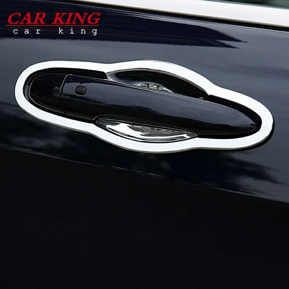 

FOR Jeep Cherokee KL 2014 2015 2016 2017 2018 ABS Chrome Car Door protector handle Bowl frame Cover Trim car styling accessories
