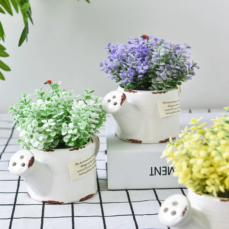 Пасторальные американские домашние украшения искусственные растения в горшке