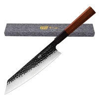 kitchen 9 inch handmade kiritsuke chef knife 9cr18 stainless steel knife meat cleaver vegetable cutting salmon sushi knives