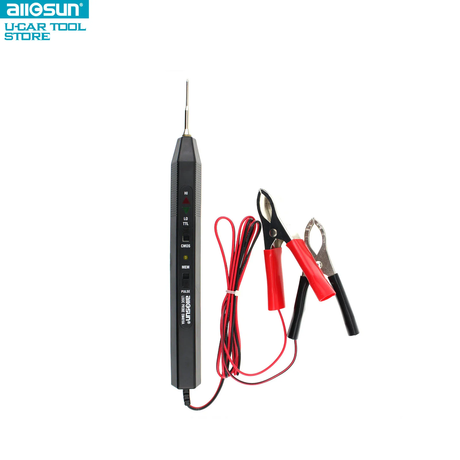 

Логический инструмент для устранения неисправностей, питаемый тестированной схемой, обеспечивает визуальные и звуковые индикаторы для логических уровней и импульсов