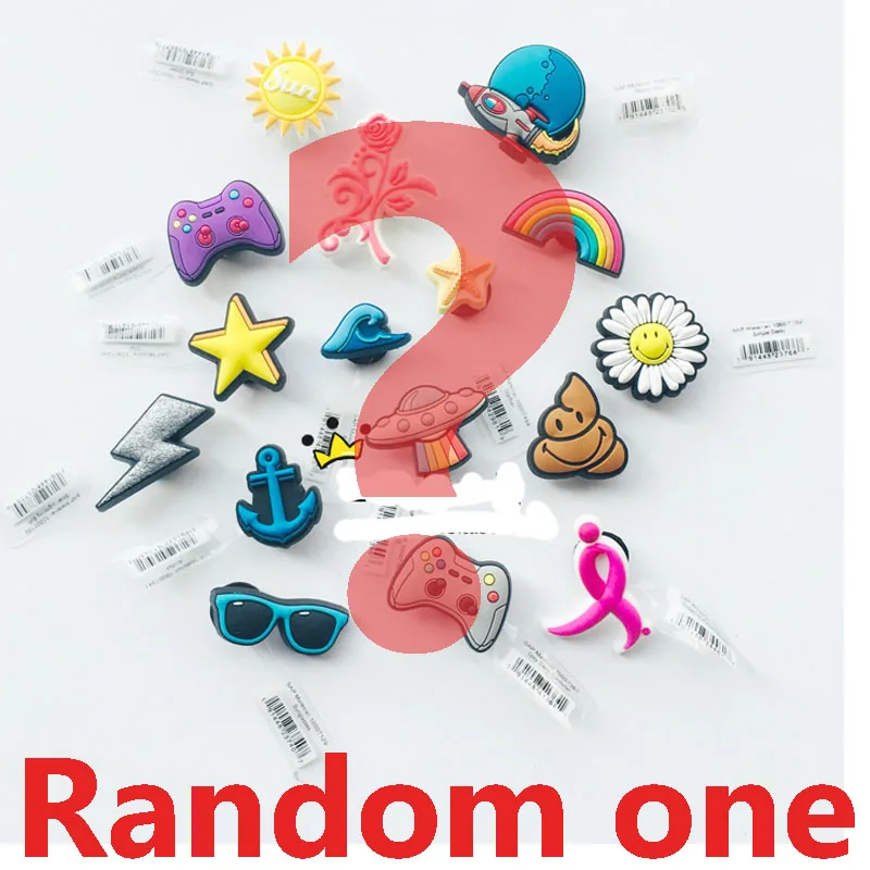 

Geniune Cute Shoe Charms Accessories Simulation Rainbow Glasses Vessel Stars Shoes Buckle Decorations for Sandals Kids Gift New