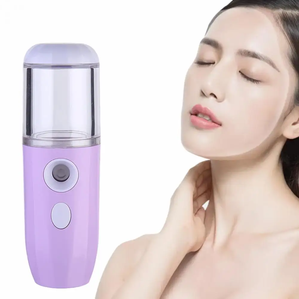 

1Pc Ultrasonic Face Spray Device Mini Nanometer Cold Spray Facial Hydrating Face Steamer Skin Mouisture Humidifier Moisturizing