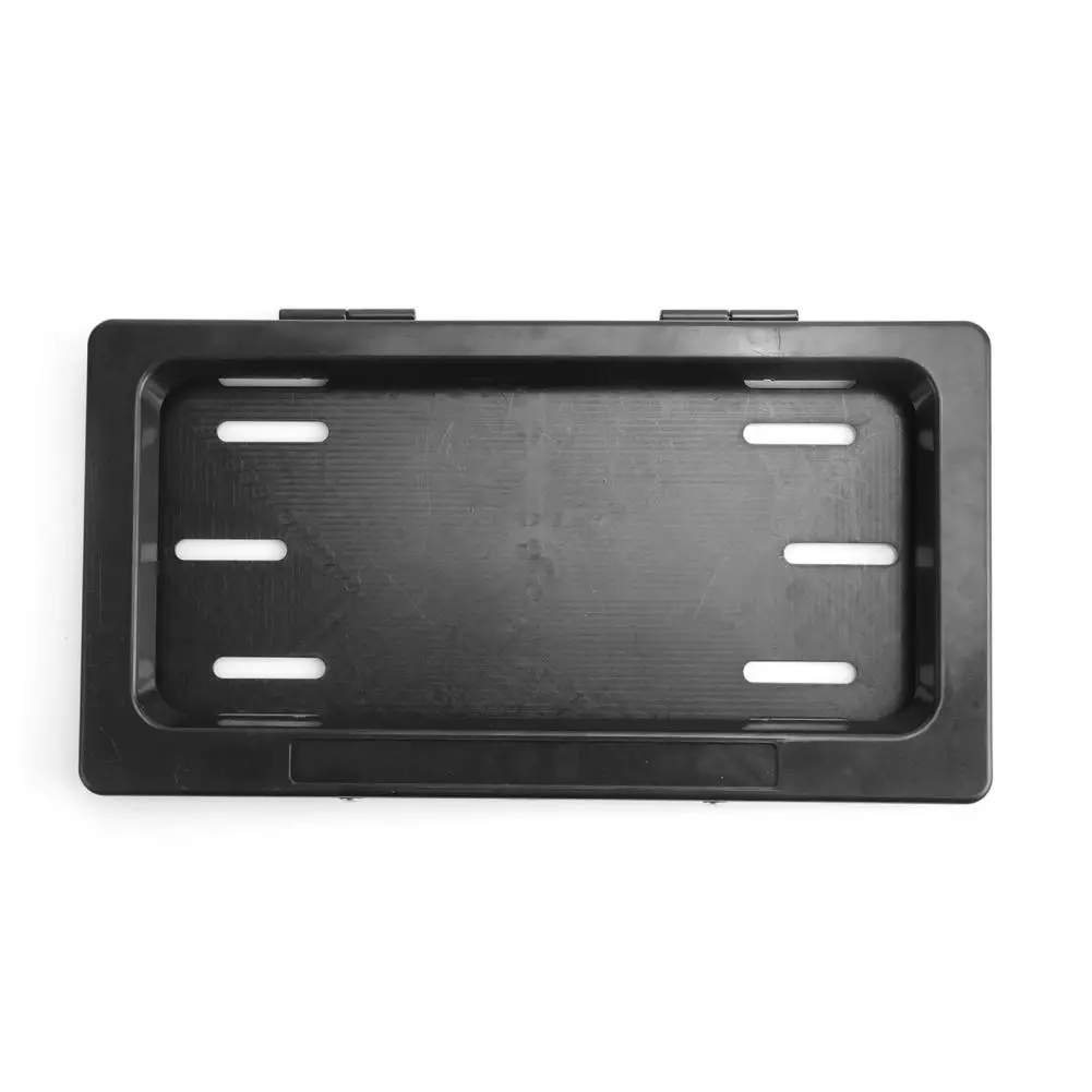 

Metal 2Pcs Excellent Privacy Protection License Plate Frame Anti-scratch Car License Plate Frame Remote