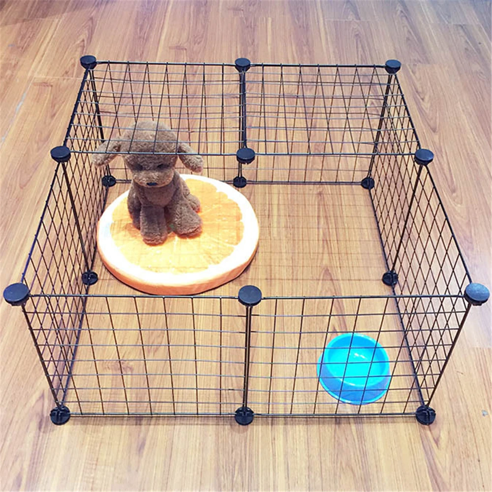 Многофункциональный железный забор DIY маленькая и средняя корзина для домашних животных летние перила для щенков собачий дом сильный подшипник кошки котенок Копилка кролик клетка