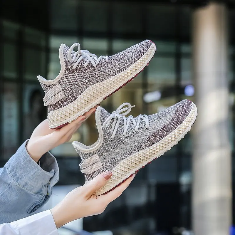 

Women Spring Summer New Breathable Flying Women's Shoes 2021 All-match Comfortable Student Shoes Women Casual Sports Shoes