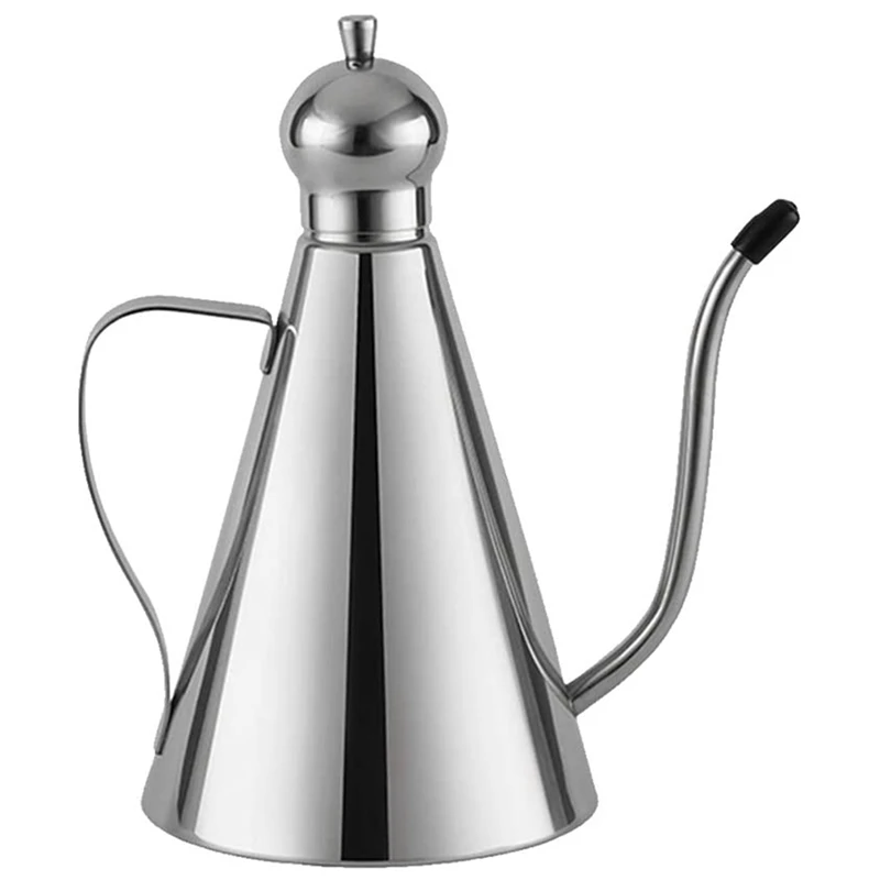 

Чайник для бутылки с маслом, нетоксичный кухонный дозатор приправ из нержавеющей стали, 1000 мл