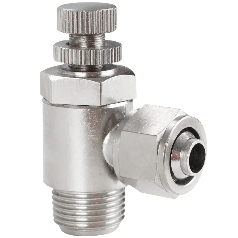 

Copper metal fast screw tube accelerator Regulating valve Rotary throttle valve Speed regulating valve Flow control valve SL6/12