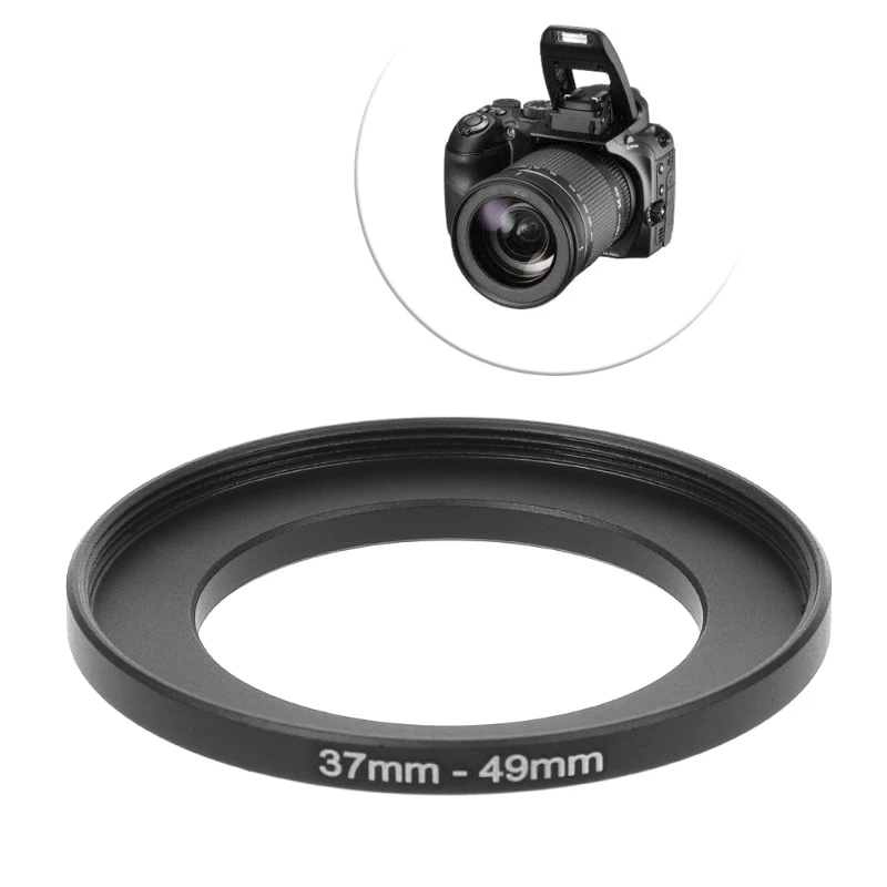 

37mm to 49mm Metal Step Up Rings Lens Adapter Filter Camera Accessories