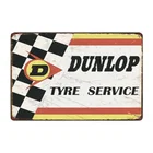Шины Dunlop Service Metal Tin Sign Bar Pub Home Vintage Retro плакат для кафе Art 20x30cm