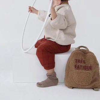 Детская одежда в Корейском стиле Бархатные Топы с длинными рукавами и принтом