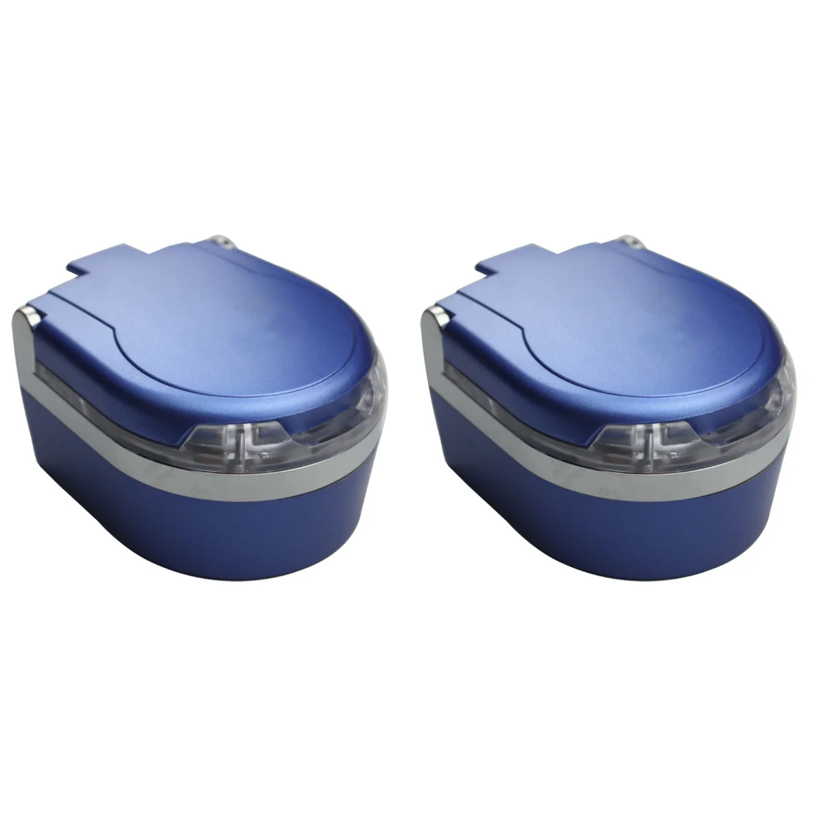 

2pcs Portable LED Light Ashtray Car Cigarette Ash Holder Smokeless Car Ashtray with LED Light (Blue)
