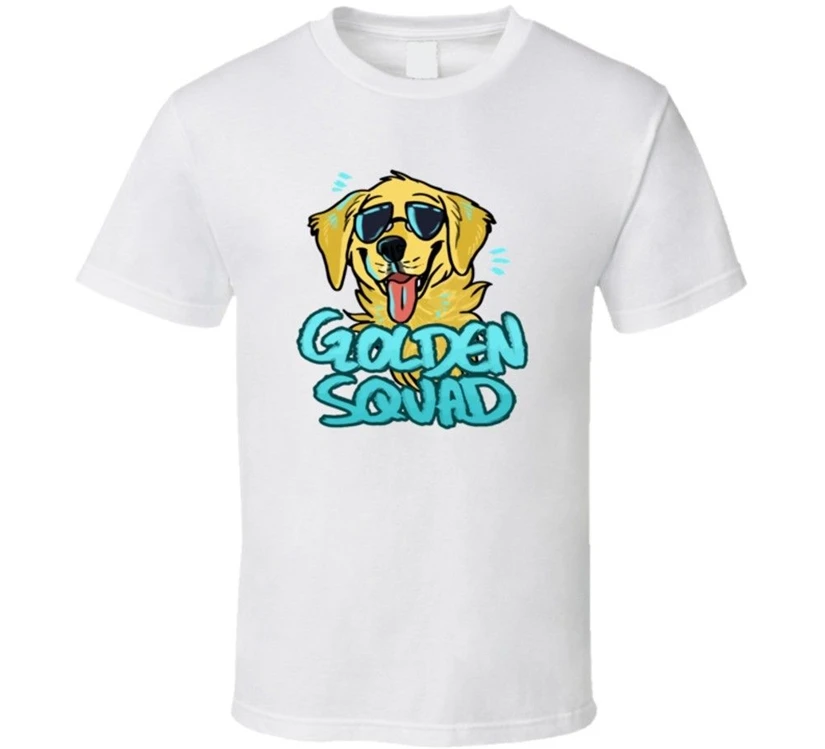 Золотая ретривер собака порода футболка мультяшный любимец оптовая продажа