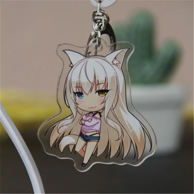 Аниме Nekopara Chocola ванильный акриловый брелок для косплея подвеска Хэллоуин косплей