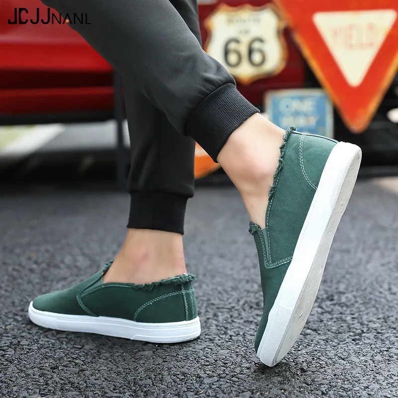 JCJJNANL/Классическая парусиновая обувь Мужская дышащая Повседневная Тканевая