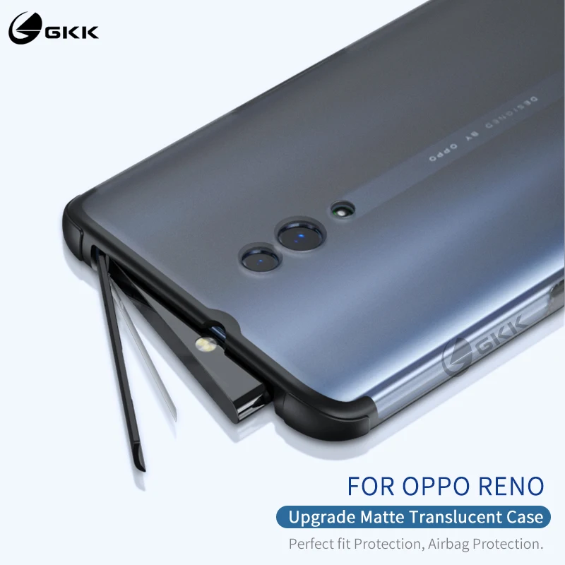 Оригинальный чехол GKK для OPPO Reno 10X Zoom Z ультратонкий Полупрозрачный матовый из