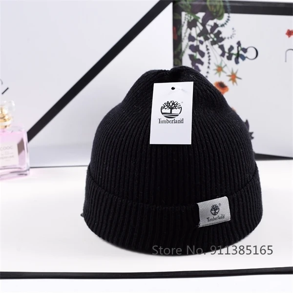 Зимняя шапка Timberland с вышивкой для мужчин шапочки облегающие шапки женская модная