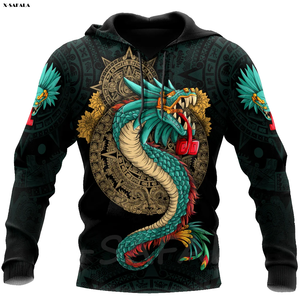 Художественная Толстовка Aztec с 3D рисунком черепа Майя день мертвецов Мужской