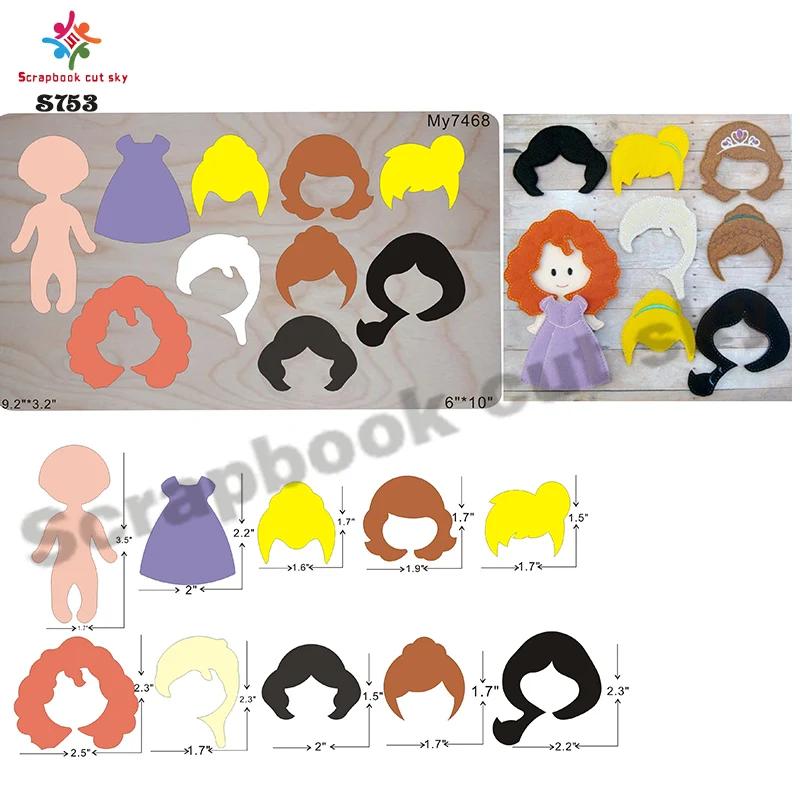 Женские волосы в сборе высекальные деревянные аксессуары для высечки штампы