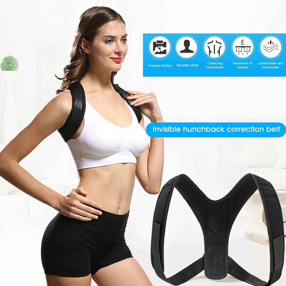 Invisible Posture Corrector Spine Back Shoulder Support Band Adjustable Brace Correction Humpback Relief Pain | Дом и сад