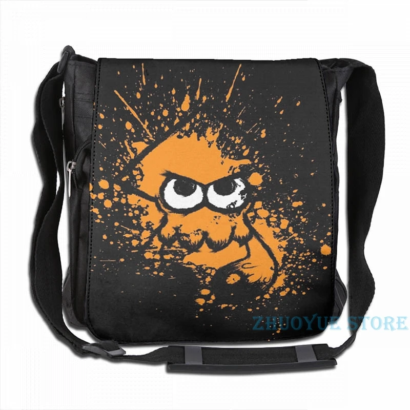 Splatoon черный кальмар с пустым глаза на оранжевого цвета брызги маска USB заряд