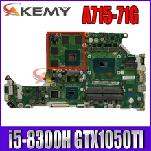 For ACER AN515-51 A715-71G laptop motherboard LA-E911P motherboard upgrade i5-8300H GTX1050TI tested 100% work compatibility