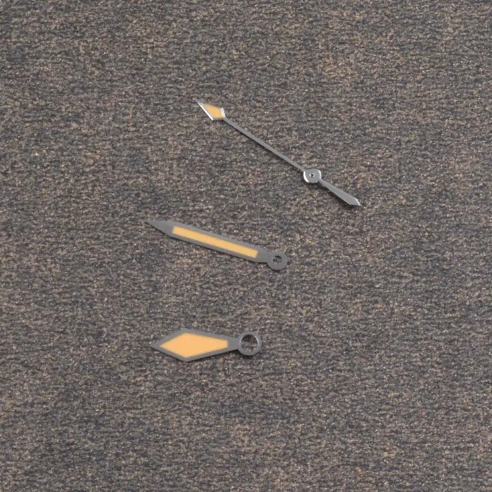 Светящиеся стрелки для часов запчасти японского движения NH35 NH36 ETA2836 оранжевая