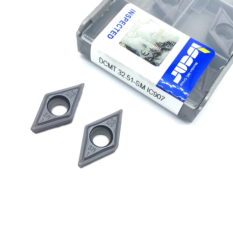 Набор токарных пластин DCMT11T304 SM IC907 твердосплавные втулки dcmt 11t304 20 шт.|Токарный