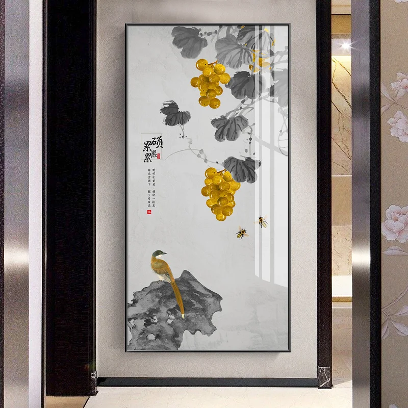 Ландшафтные постеры с изображением благословений золотых фруктов винограда