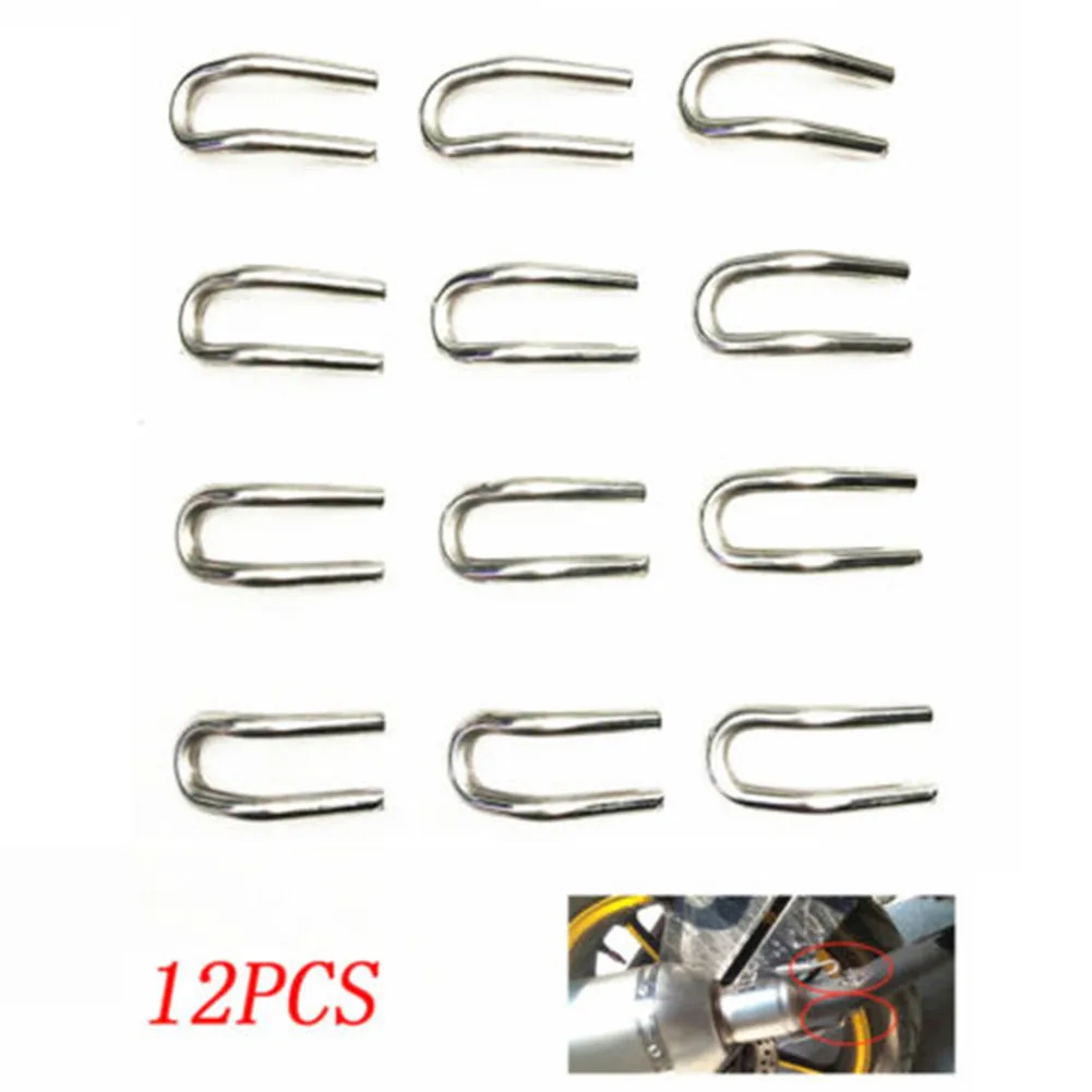 

18pcs Springs Hooks Exhaust Pipe Manifold Motorcycle Muffler Stainless Steel Set