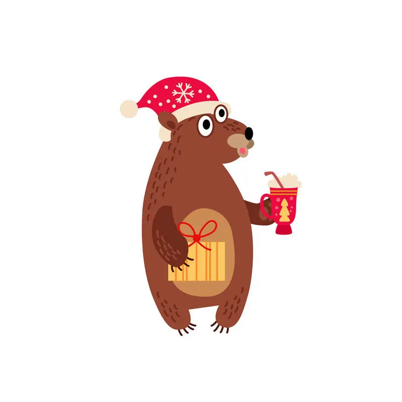 Металлические Вырубные штампы с рождественским медведем вырубные для тиснения