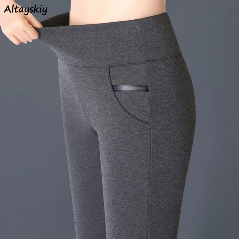 

More size 5xl women's pants fall pencils more elastic size elastic waistline casual high waist elastic all-match leggings new